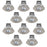 LAP Downlights LED Variable White Round Plastic Brushed Nickel Dimmable 10 Pack - Image 1