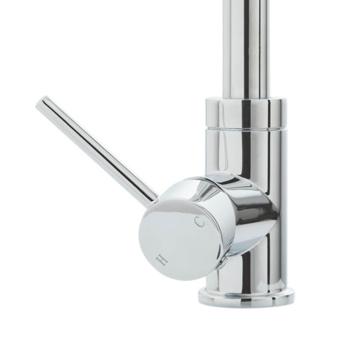 Kitchen Mixer Tap Single Lever Swivel Spout Chrome Deck Mounted Contemporary - Image 4