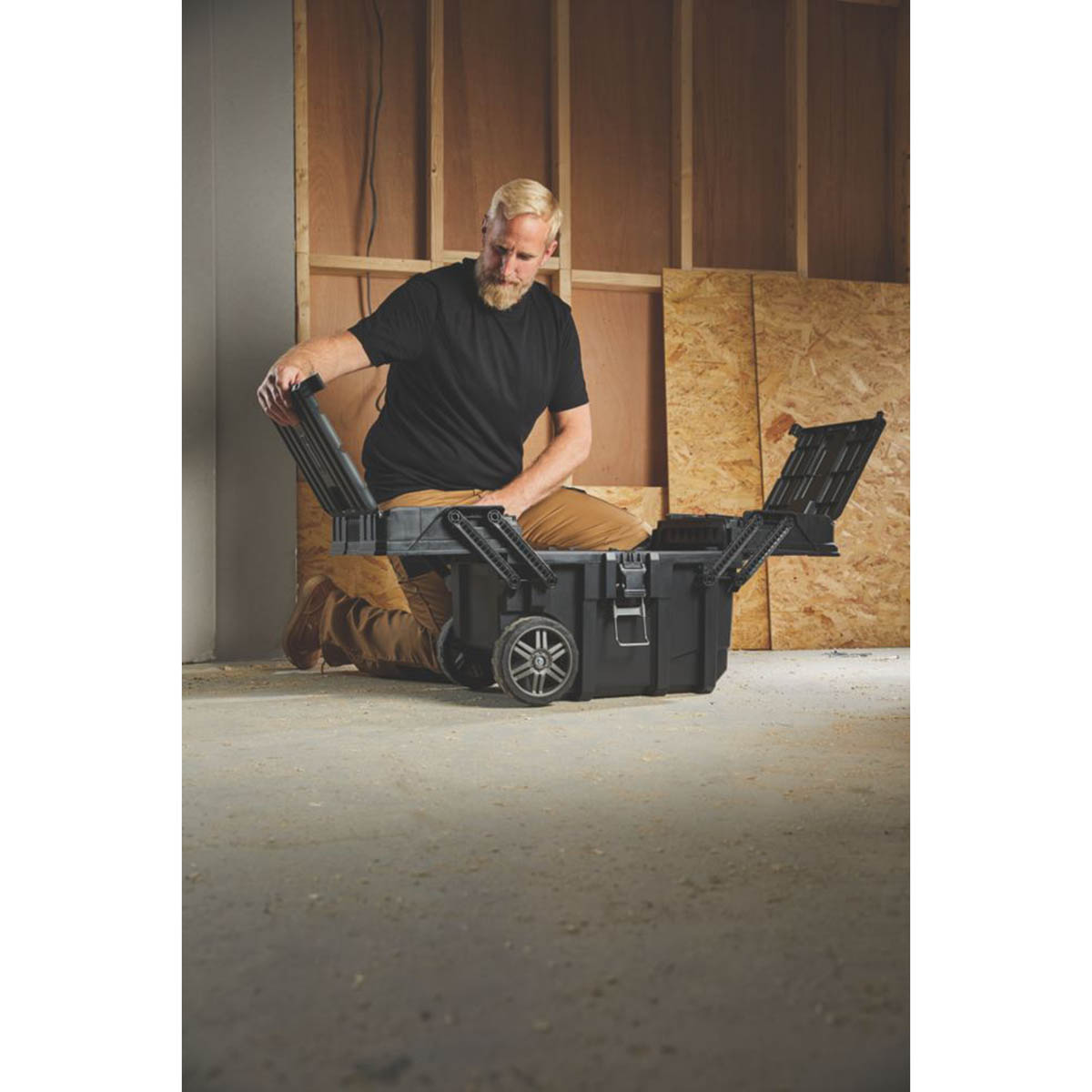 Magnusson Tool Chest Box Wheeled 2 x Tray Compartments 1 x Extra Large 26" - Image 3