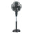 Pedestal Floor Fan Cooling Telescopic Oscillating Black Portable 3 Speed 16" - Image 1