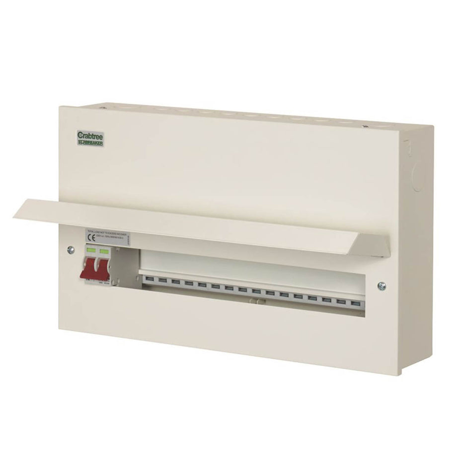 Crabtree Consumer Unit Starbreaker 20 Module 18 Way Part Populated Main Switch - Image 1