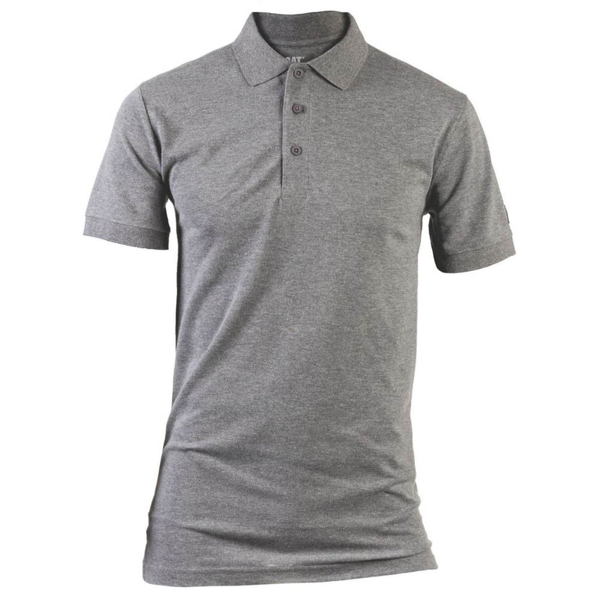 CAT Polo Shirt Essentials Dark Grey Short Sleeve Regular Fit Large 41in - Image 2