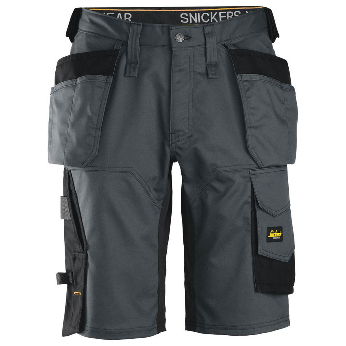 Snickers 6151 Stretch Work Shorts Steel Grey / Black 36" W - Image 1