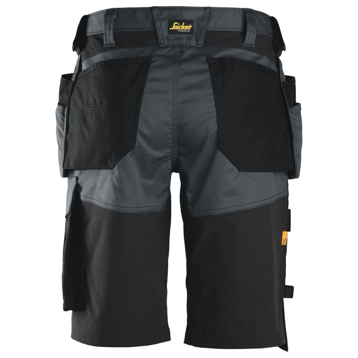 Snickers 6151 Stretch Work Shorts Steel Grey / Black 36" W - Image 5