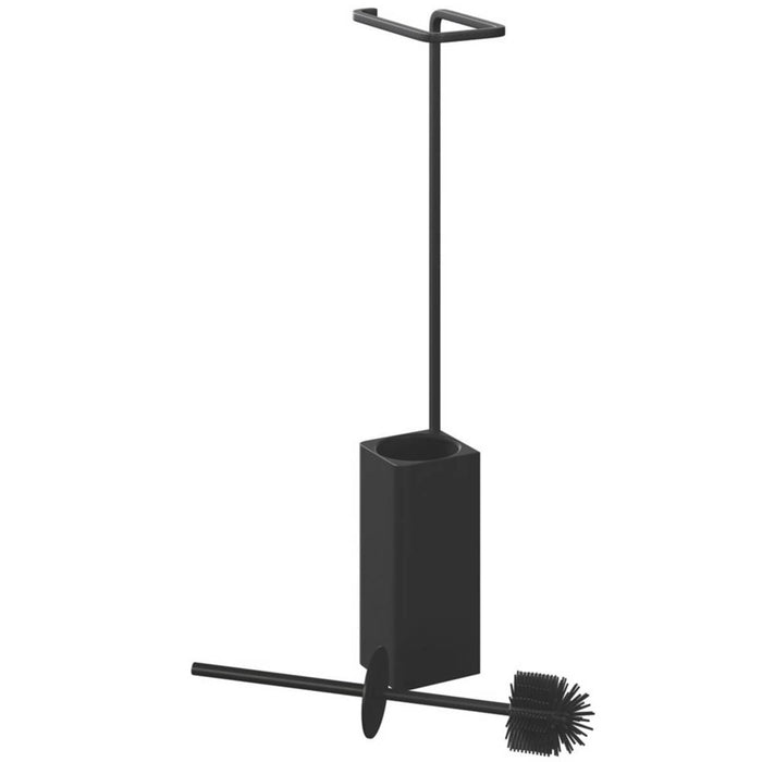 Elland Toilet Brush & Roll Holder Black - Image 2