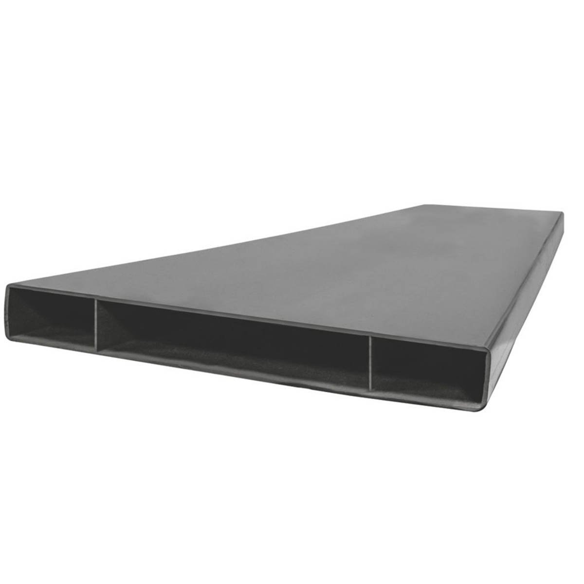 Manrose Ducting Flat Channel Low Profile Pipe Grey 225 x 25mm 1m 4 Pack - Image 1