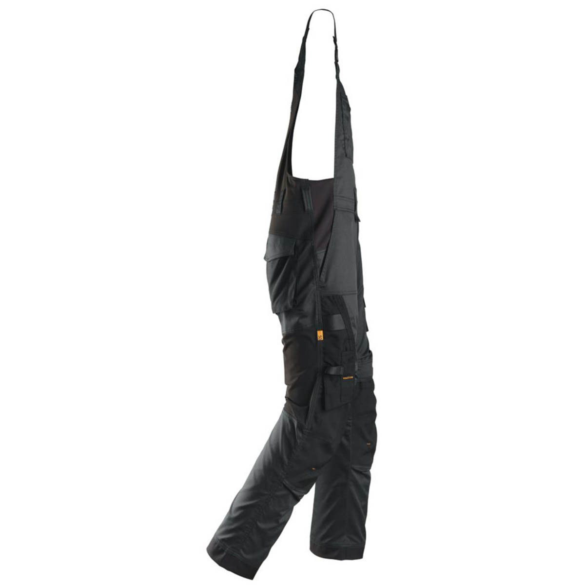Snickers Work Overalls Bib And Brace Mens Black Multi Pockets Large 39"W 32"L - Image 2