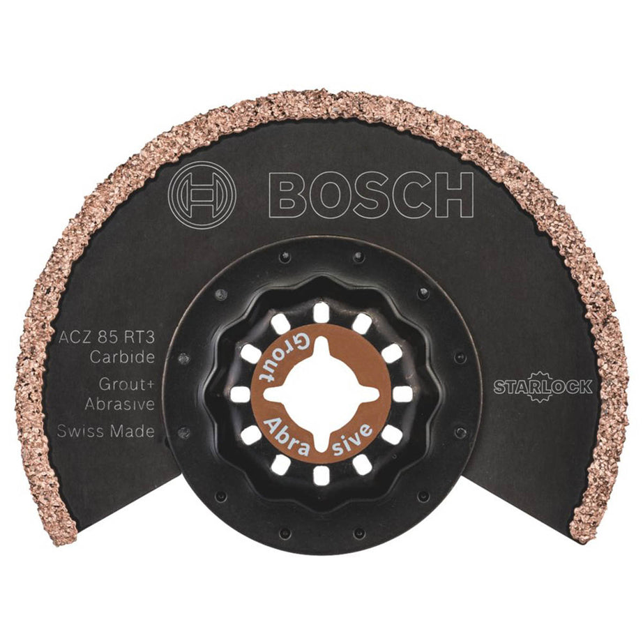 Bosch Blade Tile & Grout 30 Carbide RIFF-Grit Segmented Cutting 85mm - Image 1