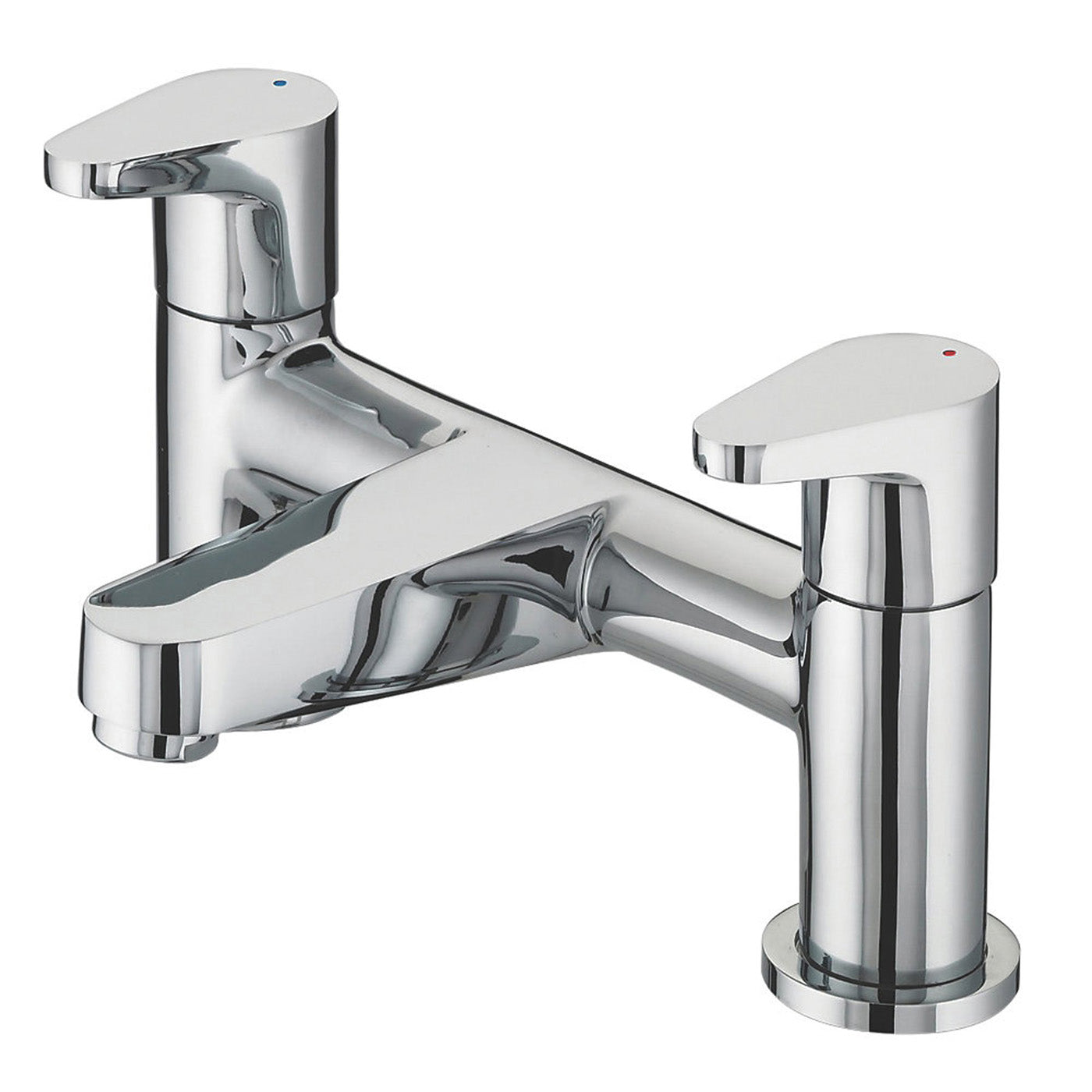 Bristan Bath Filler Tap Mixer Chrome Double Lever Brass Bathroom Contemporary - Image 1