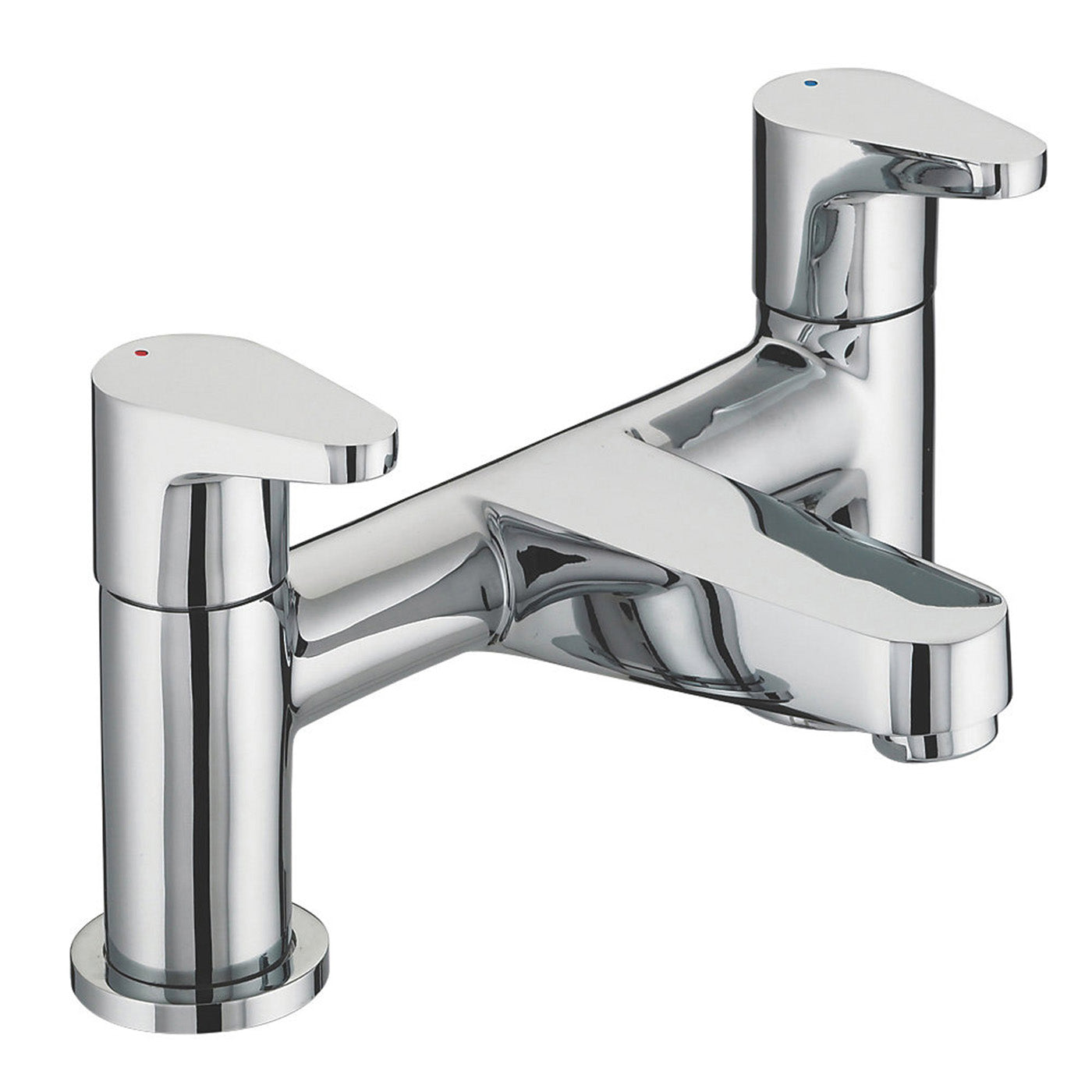 Bristan Bath Filler Tap Mixer Chrome Double Lever Brass Bathroom Contemporary - Image 2