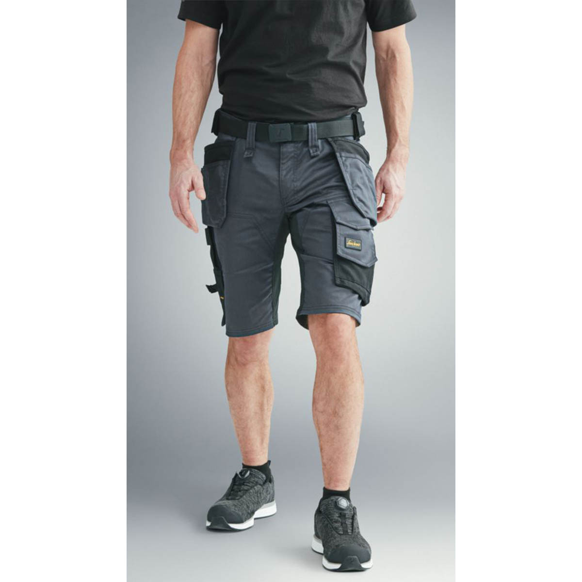 Snickers Work Shorts Mens Grey Black Stretch Breathable Multi Pockets Cargo 38W - Image 3