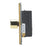 LED Dimmer Wall Switch 4-Gang 2-Way Brushed Brass Rotary Push On/Off Screwless - Image 3