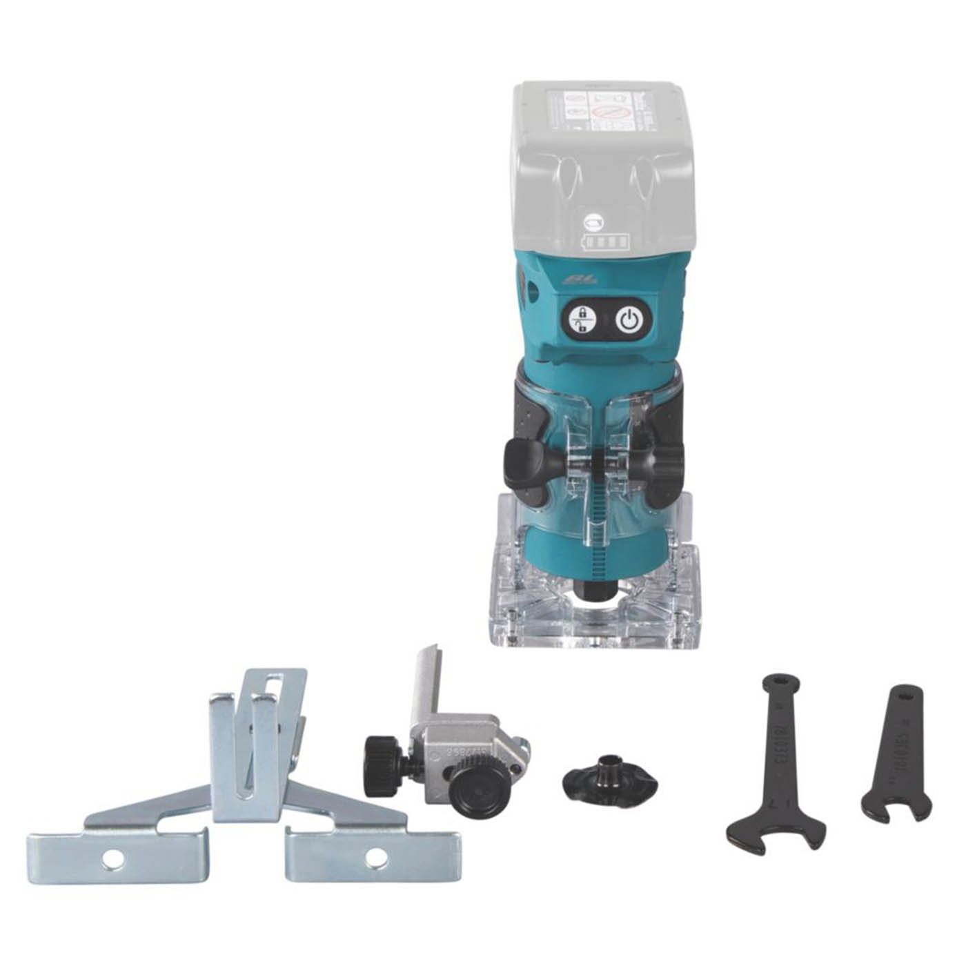 Makita Router / Trimmer DRT52 18V Li-Ion LXT 1/4" Brushless Body Only - Image 1
