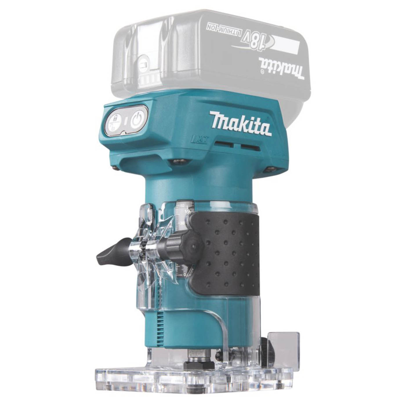Makita Router / Trimmer DRT52 18V Li-Ion LXT 1/4" Brushless Body Only - Image 4