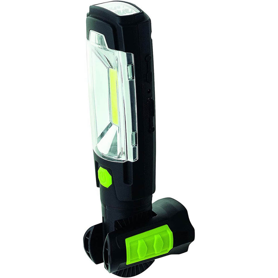 Luceco LED Torch With USB Power Bank 300Lm Rechargeable Multiposition Swivel 3W - Image 1