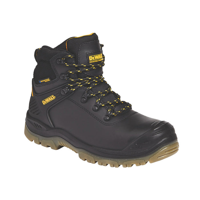 DeWalt Mens Safety Boots Newark Steel Toe Cap Waterproof Wide Fit Black UK 7 - Image 2