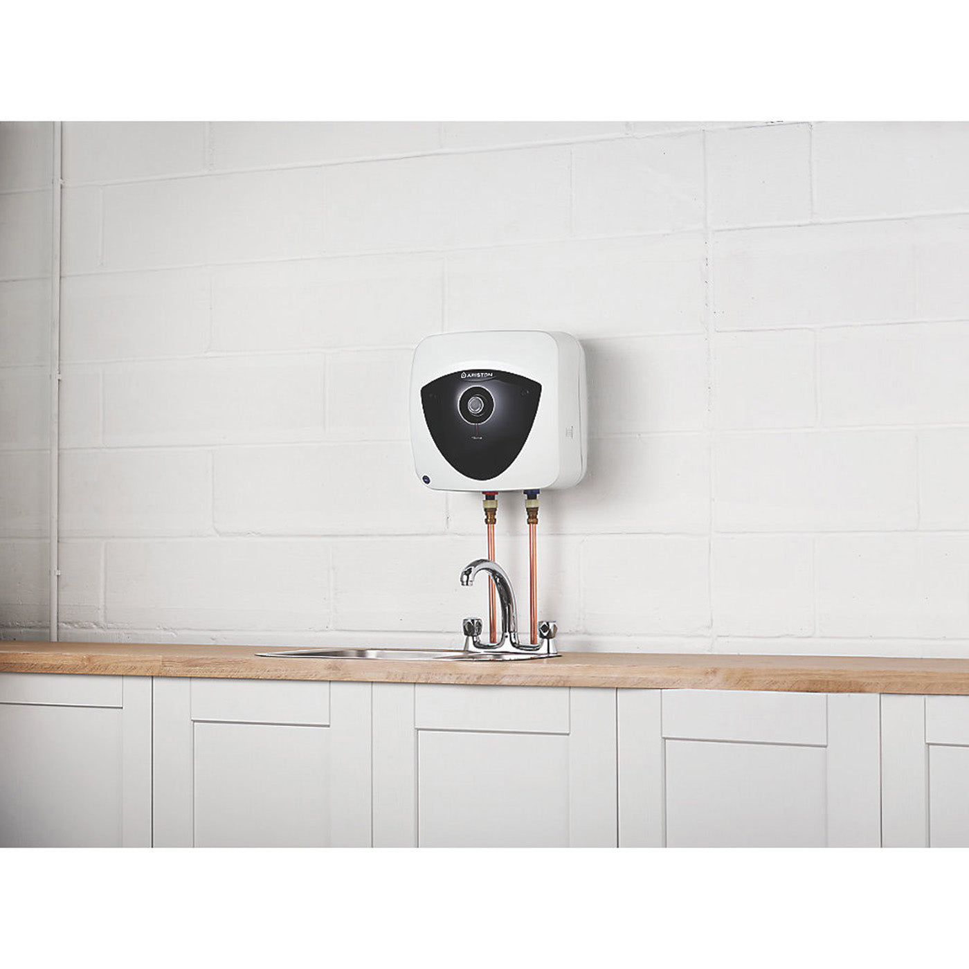 Ariston Oversink Water Heater Electric Europrisma 10L IPX1 White Compact 2kW - Image 3