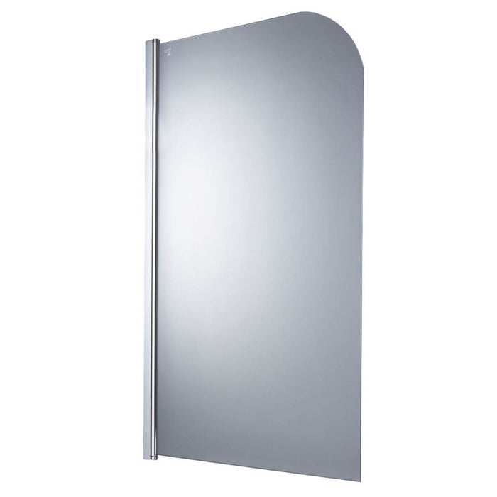 Semi-Framed Silver / Clear Radius Edge Bathscreen 780 x 1400mm - Image 2