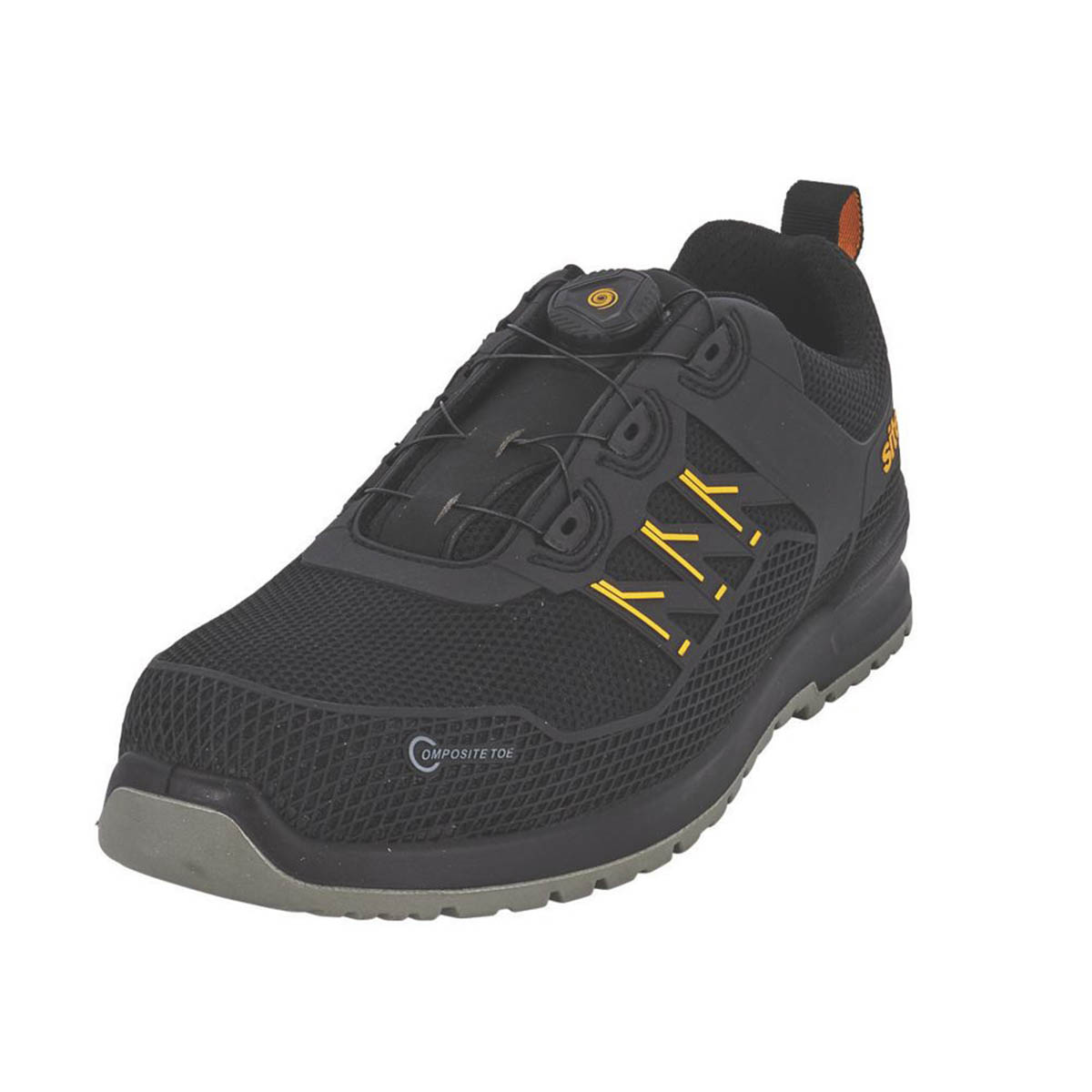 Site Safety Trainers Composite Toe Cap Black Metal Free Lightweight Size 11 - Image 1