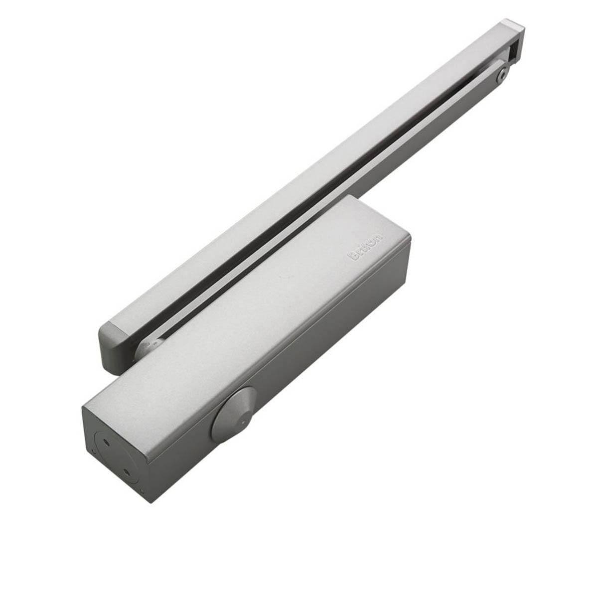 Briton Overhead Door Closer Silver 2320B.T.SES Fire Rated Adjustable Max 80 kg - Image 1