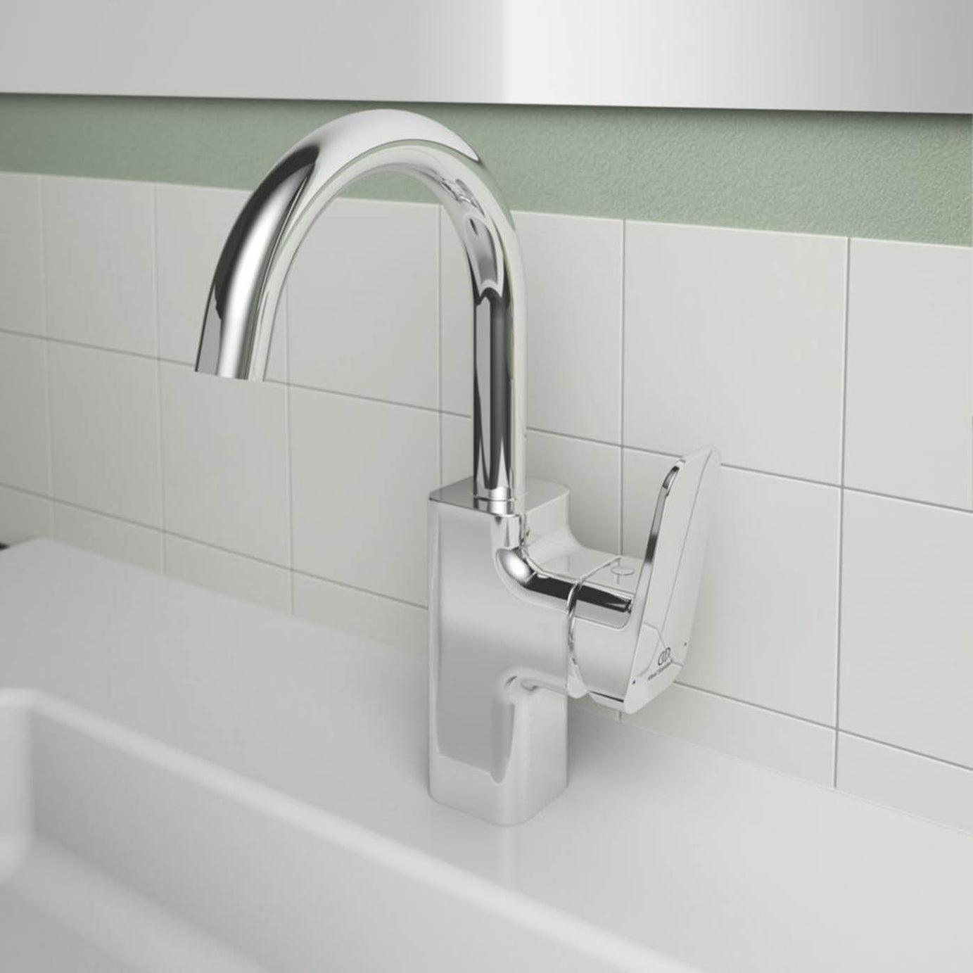 Ideal Standard Basin Mixer Tap Mono High Spout Chrome Single Lever Modern - Image 3
