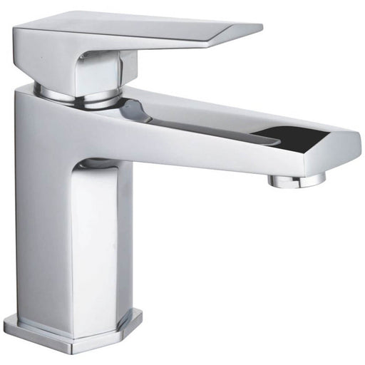 Basin Mixer Tap Mono Clicker Waste Bathroom Chrome Ceramic Discs Contemporary - Image 1