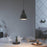 Pendant Ceiling Light Black Steel Round Shade Dining Room Modern Industrial - Image 2