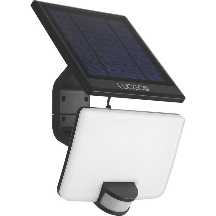 Outdoor LED Floodlight Solar-Powered With PIR Sensor Adjustable Black 800lm - Image 4