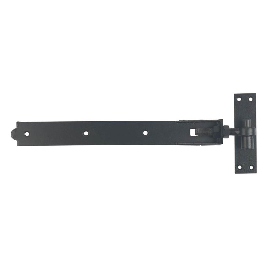 GateMate Band Hooks Plate Black Straight Adjustable 165mm x 18" x 450mm 2 Pack - Image 1