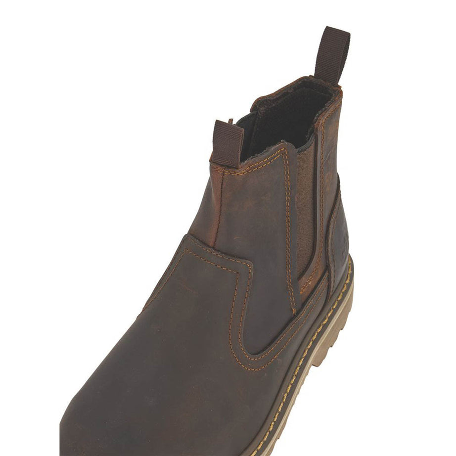 Site Safety Dealer Boots Womens Standard Fit Brown Leather Steel Toe Size 4 - Image 6