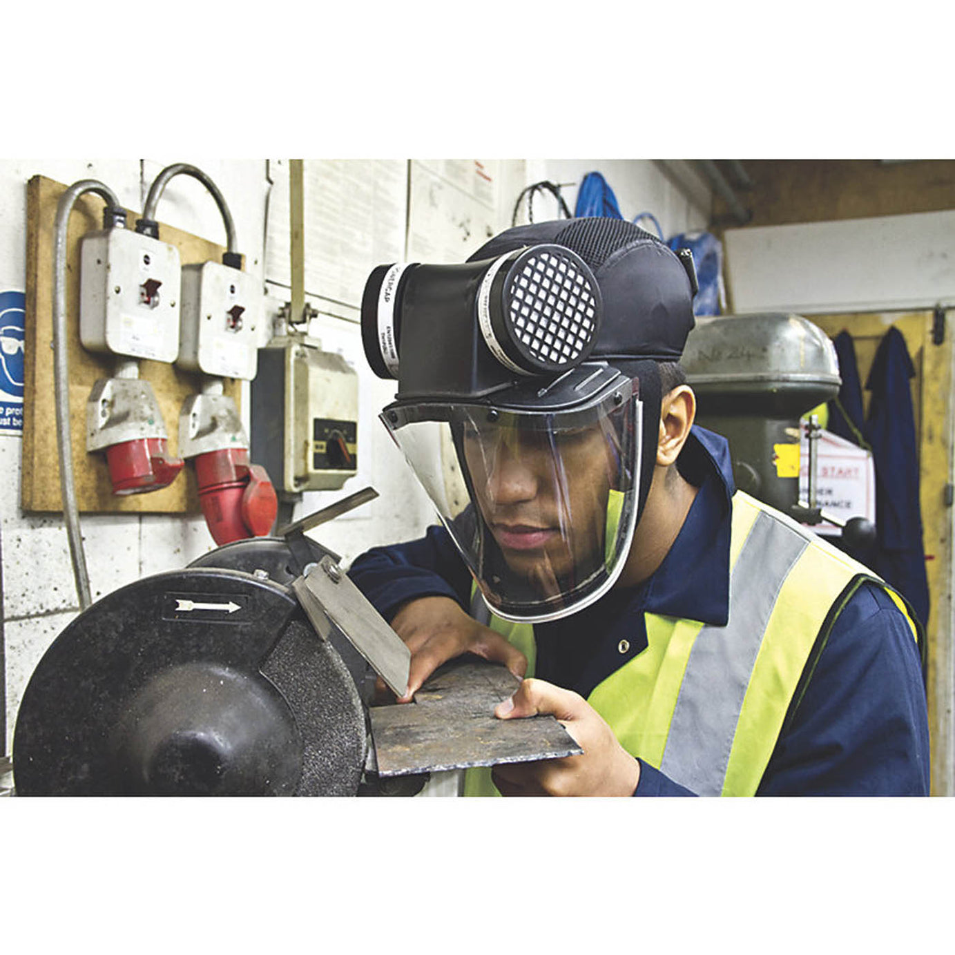 JSP Filter Cartridge TH1P Powercap High Capacity Pleated Respirator Mask Pair - Image 3