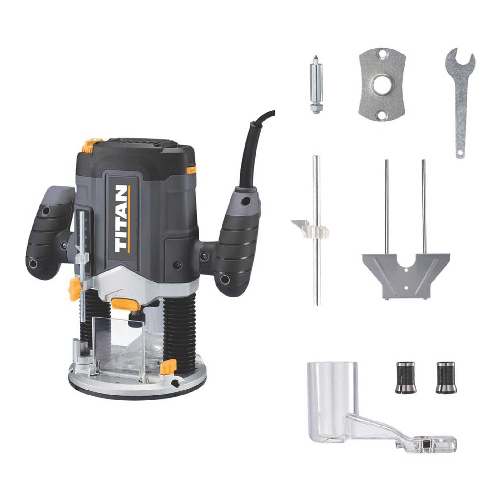 Titan TTB1337ROU 1200W 6mm & 8mm  Electric Router 220-240V - Image 2