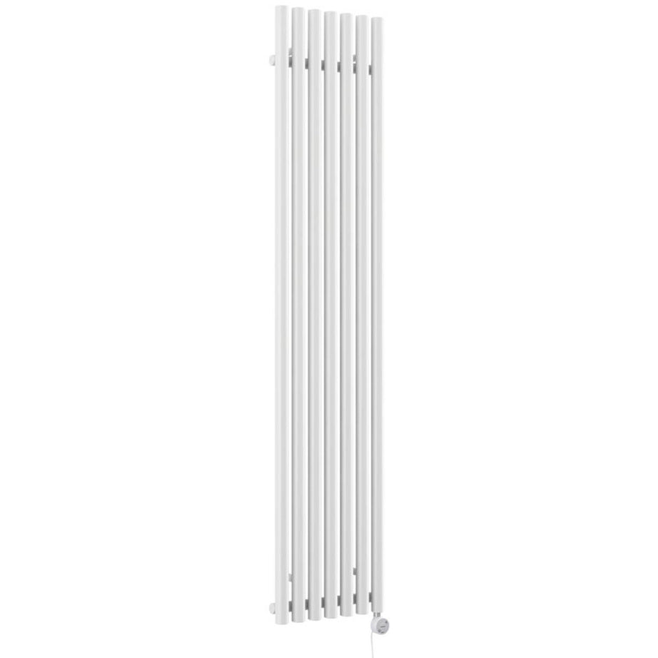 Terma Electric Radiator Oil Filled White Wall Mounted Programmable H180xW37cm - Image 1