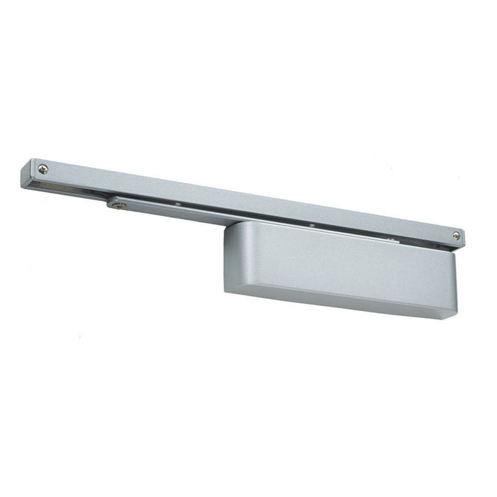 Overhead Door Closer Silver Fire Rated Cam-Action Adjustable Closing Speed - Image 1