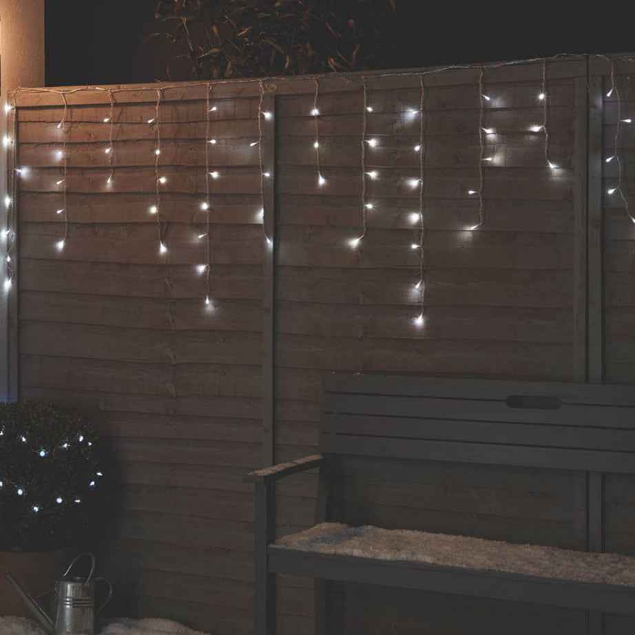Christmas String Lights 720 LED Icicle Ice White Timer Indoor Outdoor 17.8m - Image 4