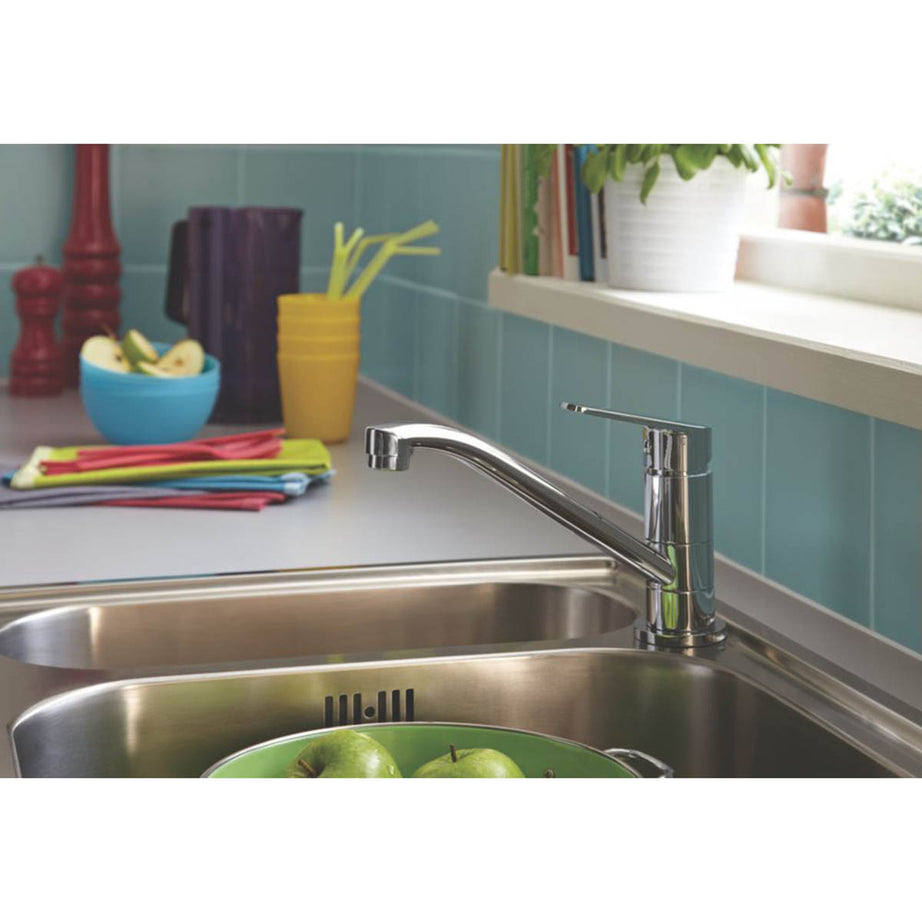 Bristan Kitchen Mixer Tap Mono Swivel Chrome Brass Single Lever Contemporary - Image 3