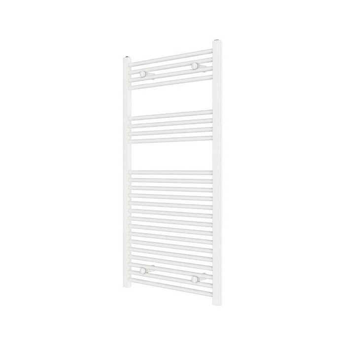 Bathroom Towel Rail Radiator Warmer Flat 120 x 60cm White Gloss Steel 2101BTU - Image 1