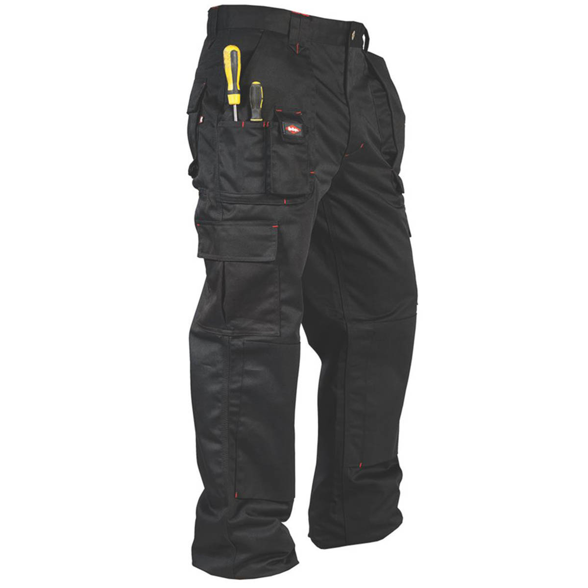 Lee Cooper Cargo Trousers Black 6 Pockets Comfortable Lightweight 34" W 29" L - Image 1