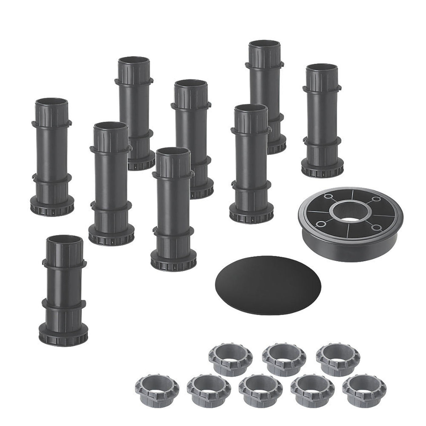Mira Shower Tray Feet Flight Level Bathroom Accessories Plastic 9 Pieces (W)49mm - Image 1