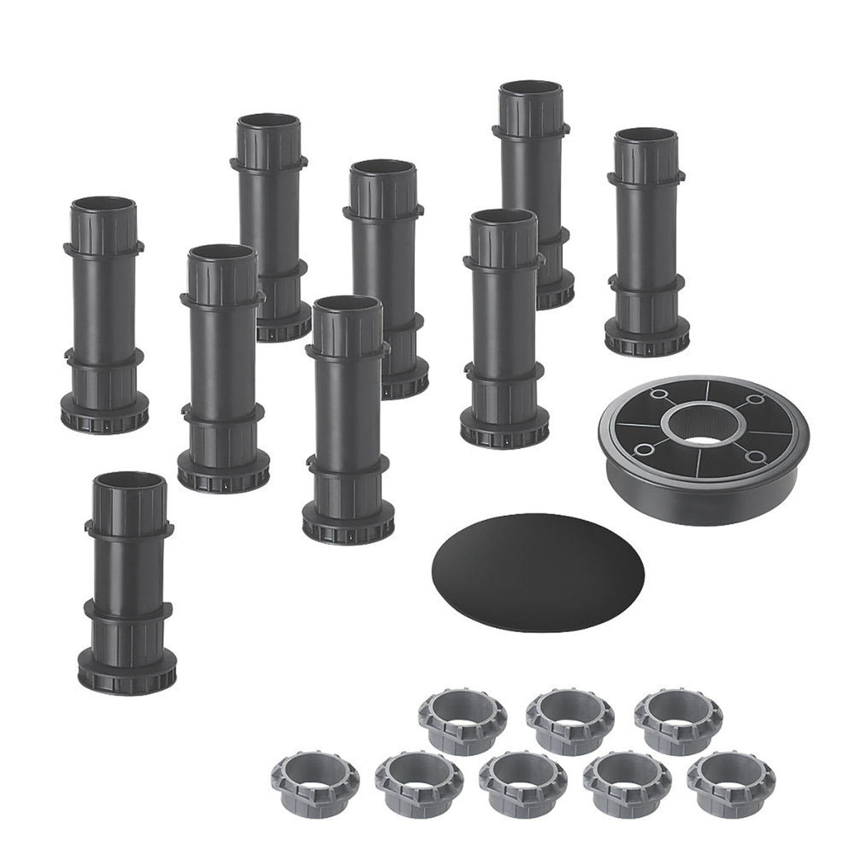 Mira Shower Tray Feet Flight Level Bathroom Accessories Plastic 9 Pieces (W)49mm - Image 1