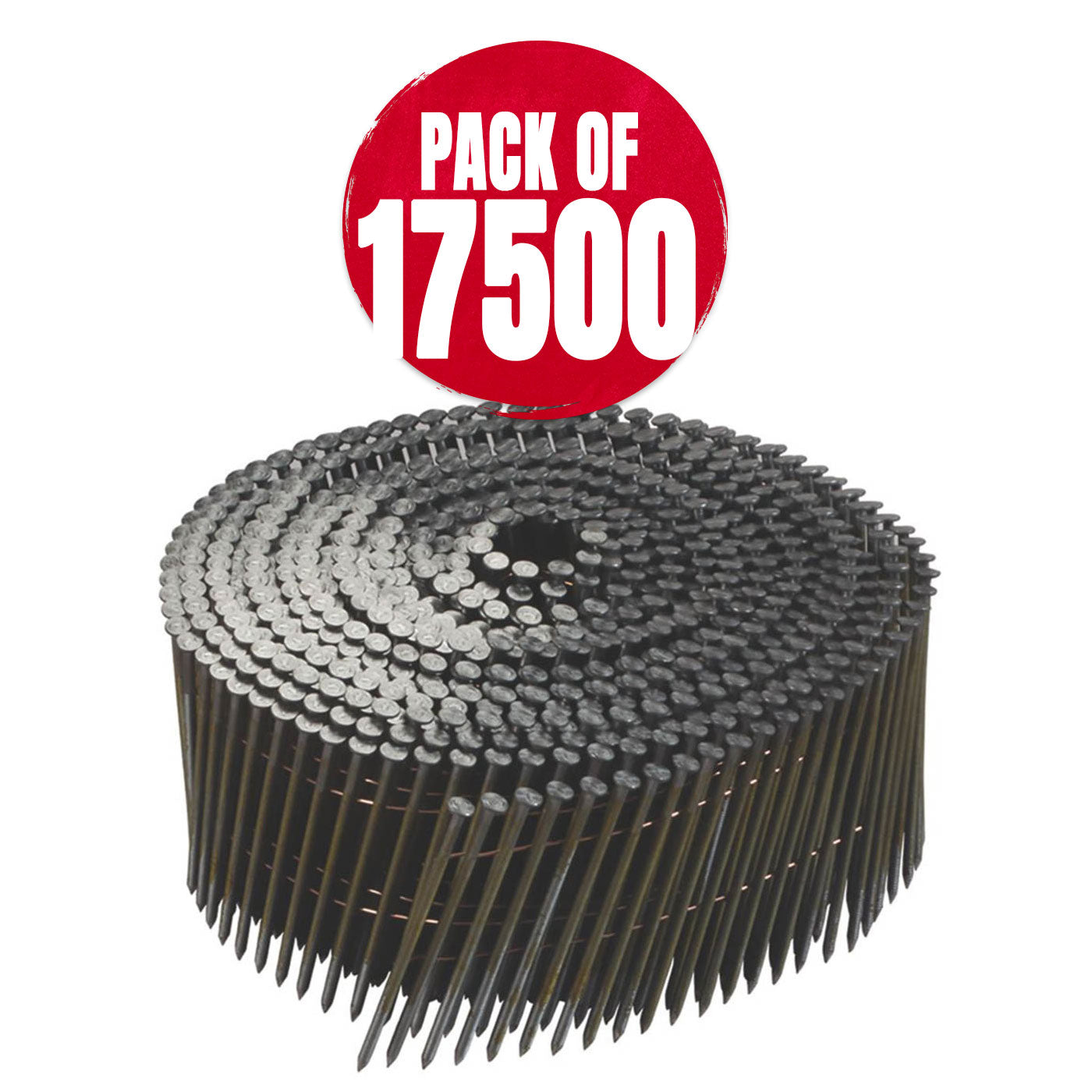 DeWalt Coil Nails Ring Shank Galvanised Angled 2.03x38mm Pack Of 17500 - Image 1