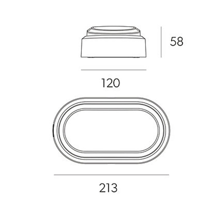 Outdoor LED Bulkhead Light White Oval Ceiling Wall-Mounted Corrosion-Resistant - Image 4