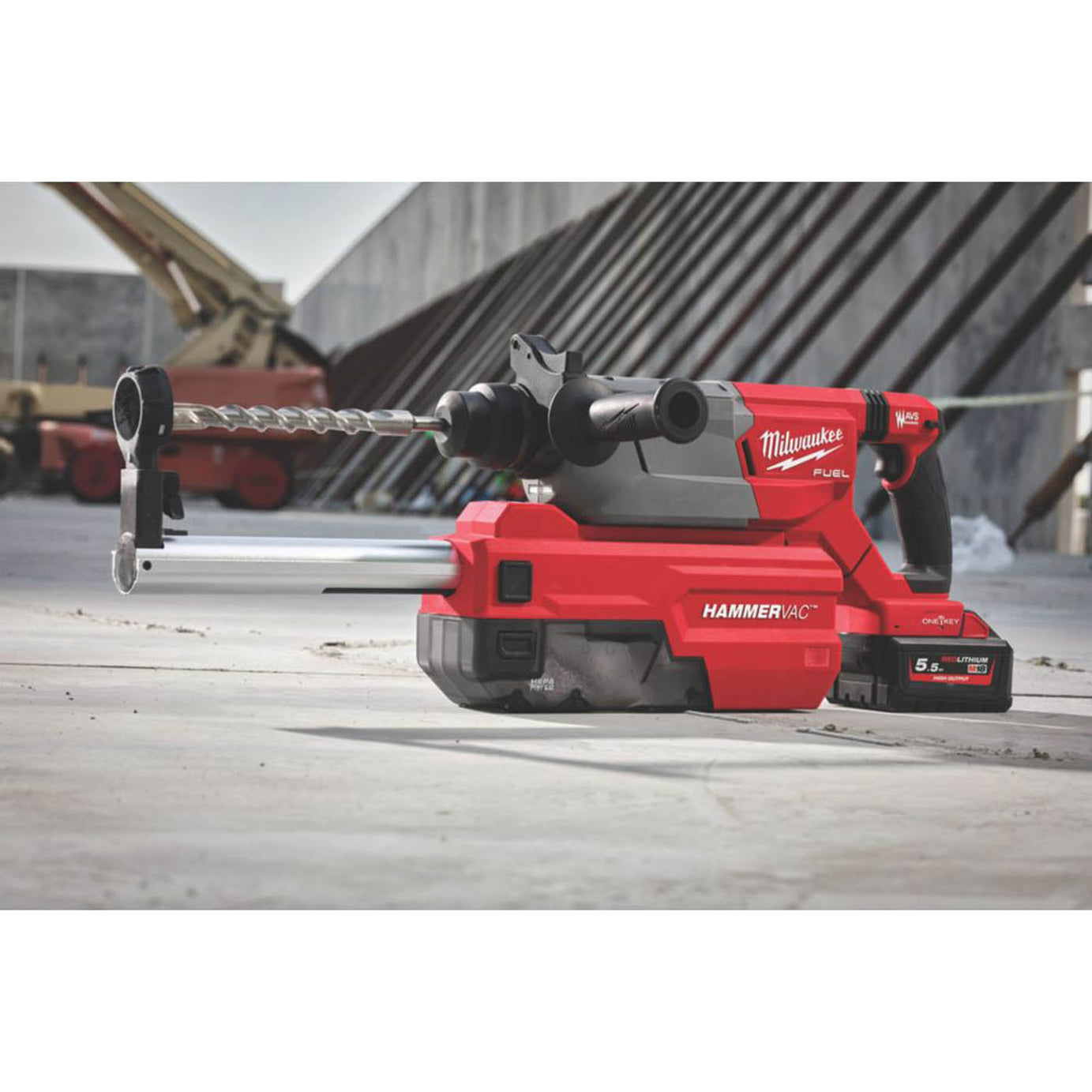 Milwaukee M18 FDDEL32-0 18V Li-Ion RedLithium Brushless Cordless  SDS Dust Extractor - Bare - Image 4