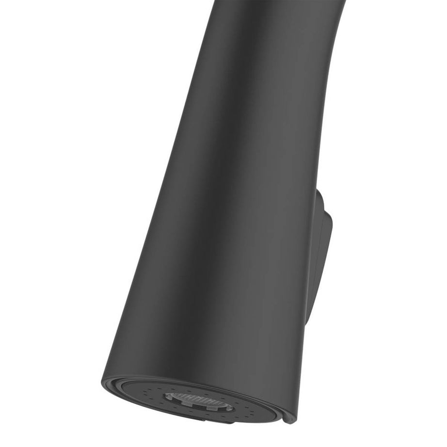 Swirl Kitchen Tap Mono Mixer Black Pull Out Single Lever Modern Faucet - Image 4