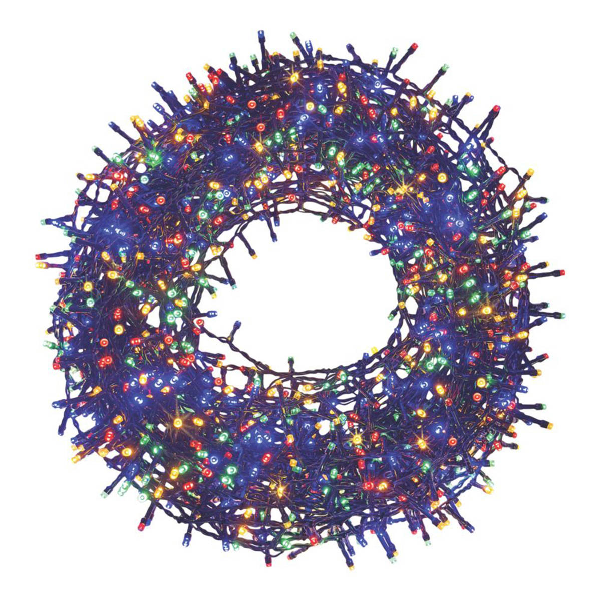 LED Christmas String Lights 1500 Multicolour Timer Indoor  IP44 Home - Image 1