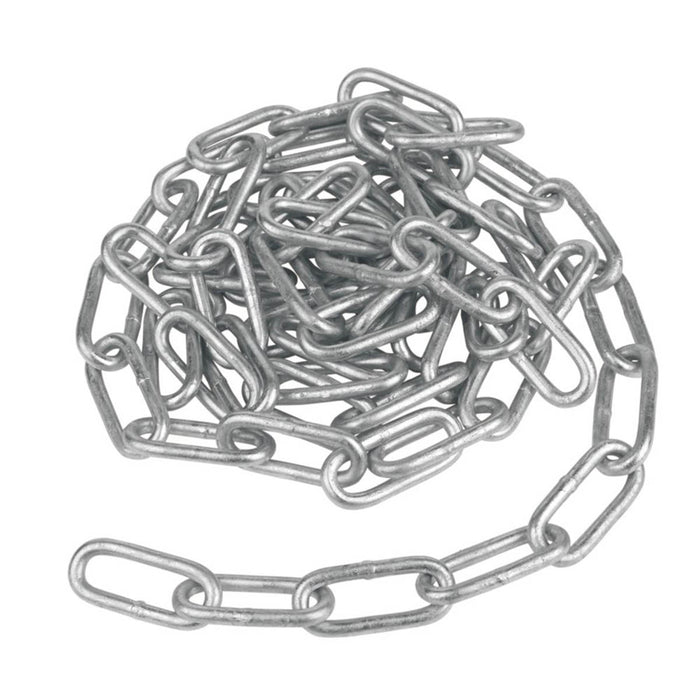 Link Chain Galvanised Steel Side-Welded Zinc-Plated Long Lifting 6mm x 10m - Image 2