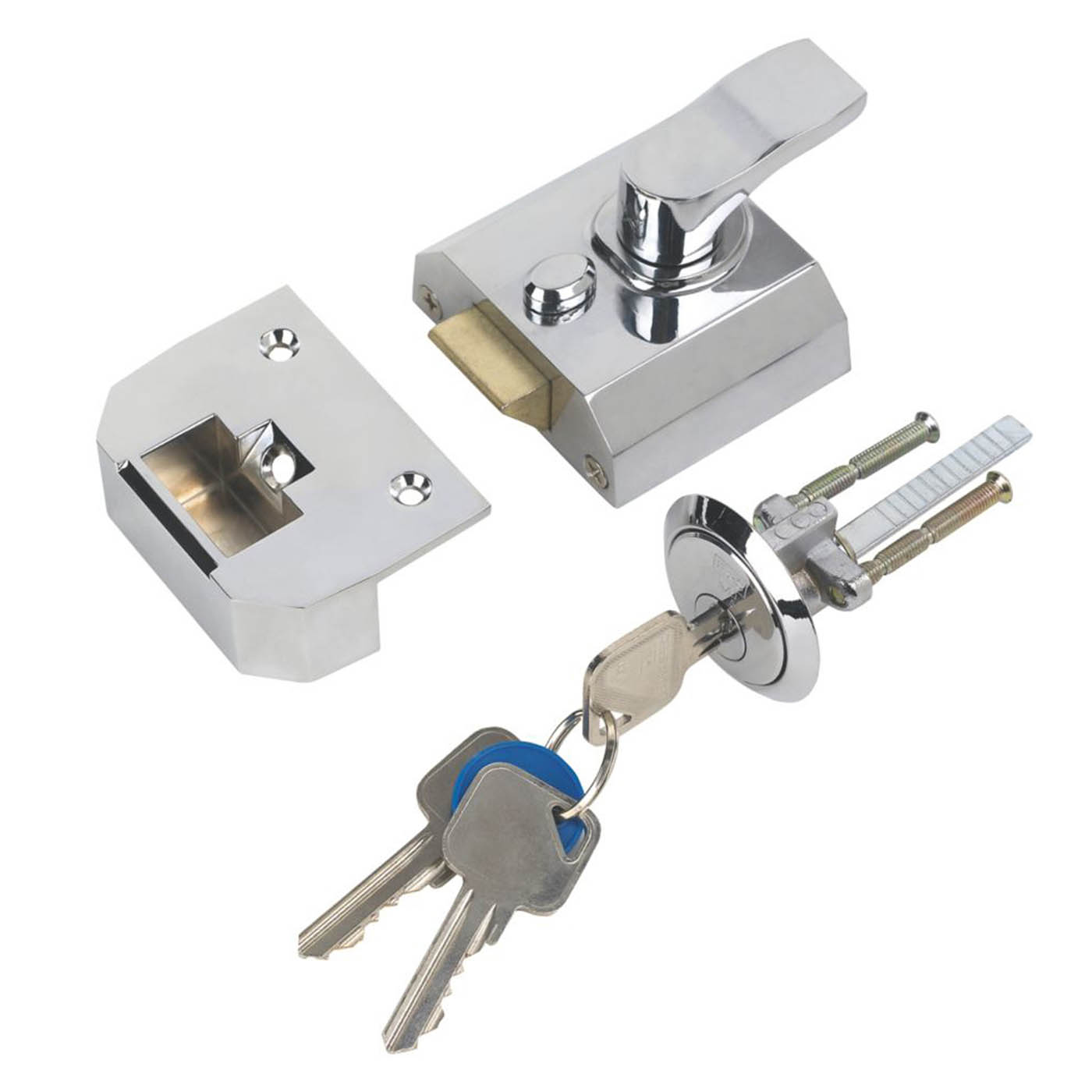 Smith & Locke  Traditional Night Latch Polished Chrome 40mm Backset - Image 2