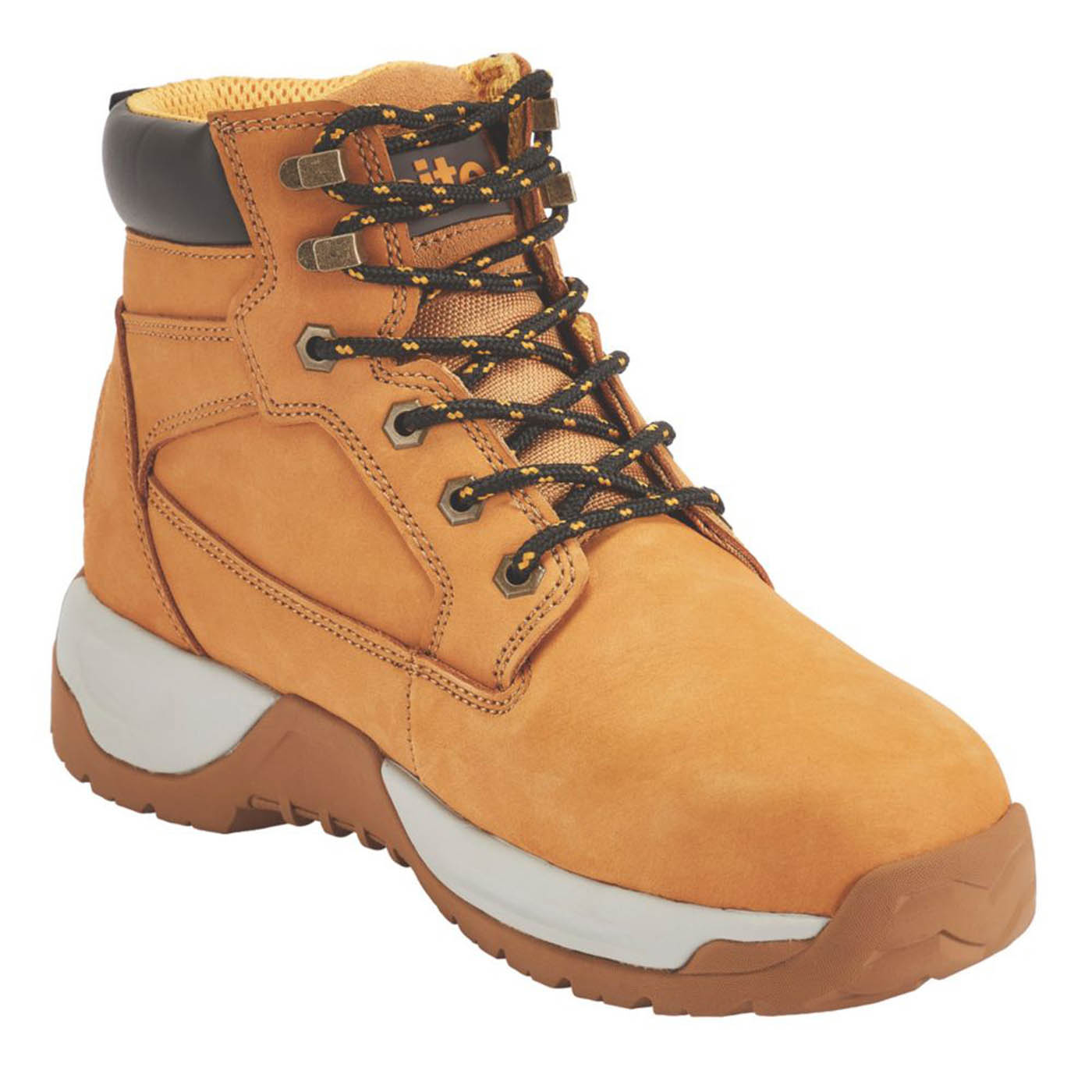 Site Safety Boots Mens Standard Fit Brown Leather Work Shoes Steel Toe Size 6 - Image 6