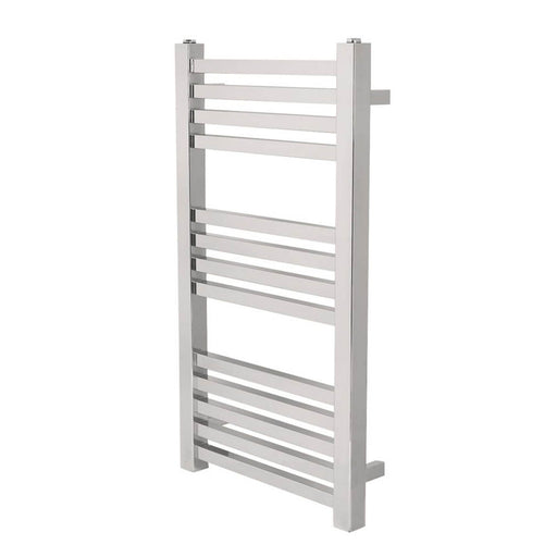 Towel Rail Radiator Designer Chrome Flat Vertical Modern 800 x 450mm 723BTU - Image 1