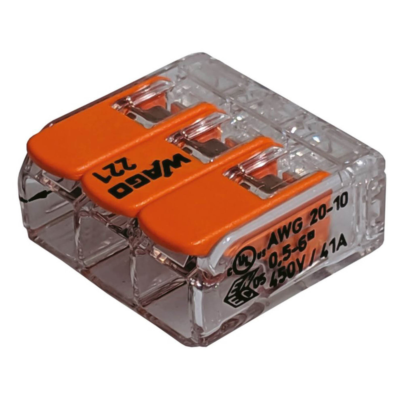 Wago  41A 3-Way Lever Connectors 30 Pack - Image 2